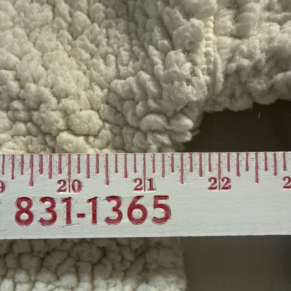 Prana Womens Size M Permafrost Half Zip Sherpa Hoodie Jacket -Lined-Off White - Picture 12 of 14